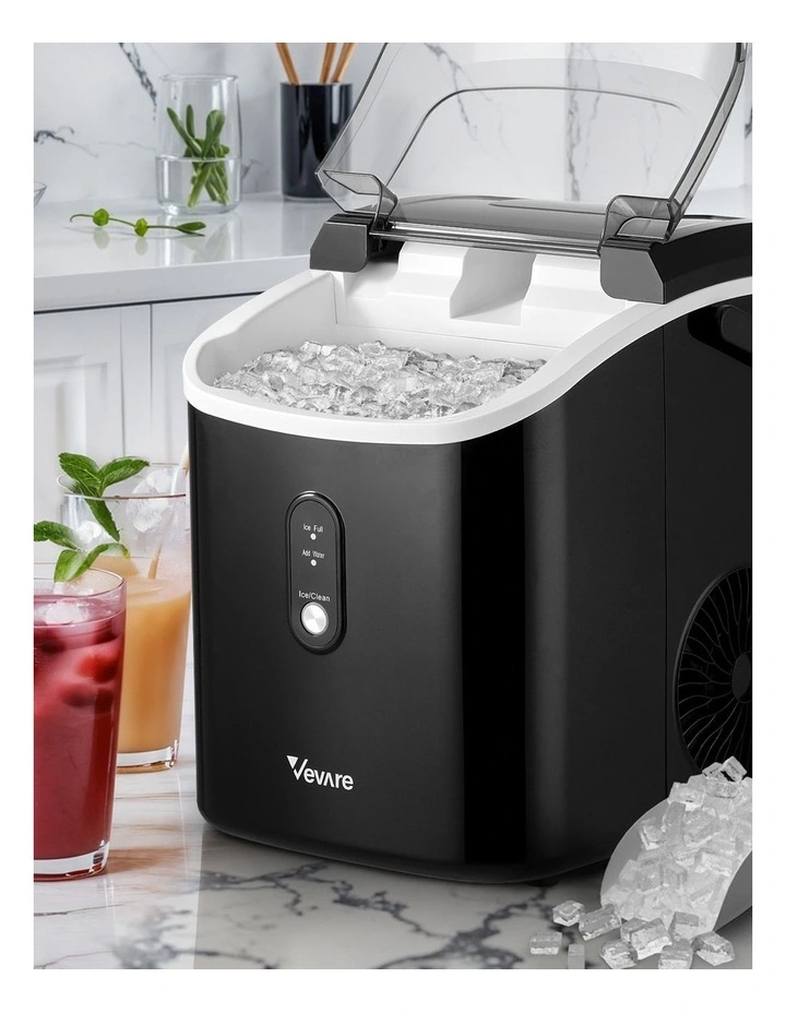 Nugget Ice Maker Portable Machine 15kg in Black image 4