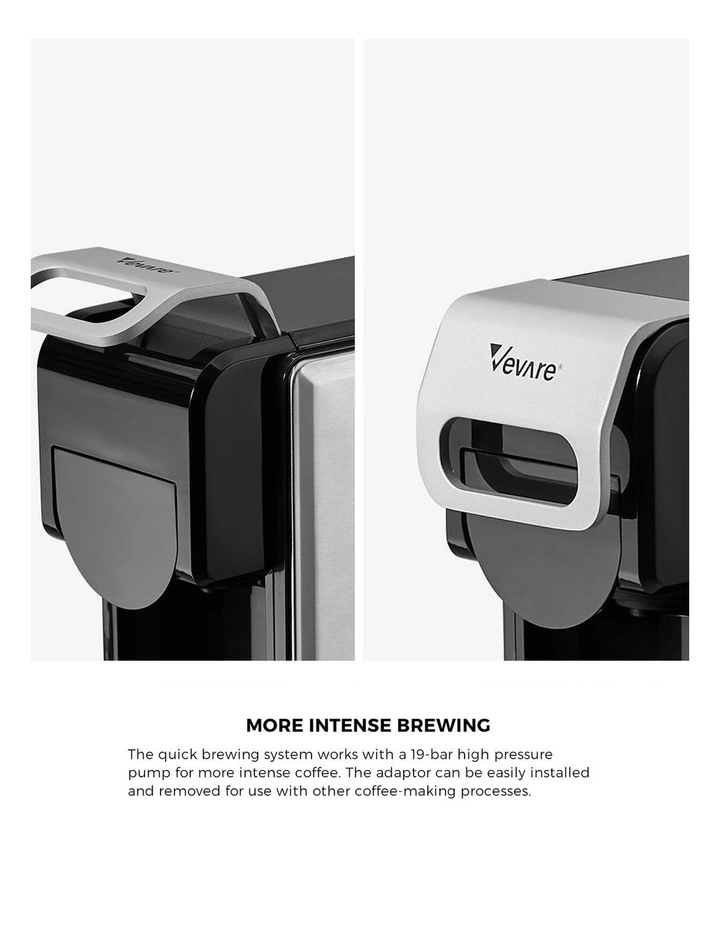 Vevare 5 in 1 Capsule Coffee Machine 19Bar Nespresso Dolce-Gusto Pod K-Cup Maker image 6
