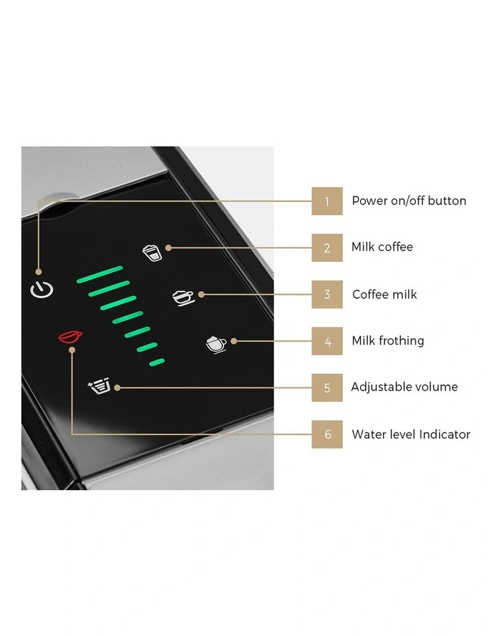 Vevare 5in1 Capsule Coffee Machine Milk Frother Nespresso Dolce-Gusto Pod Maker image 5