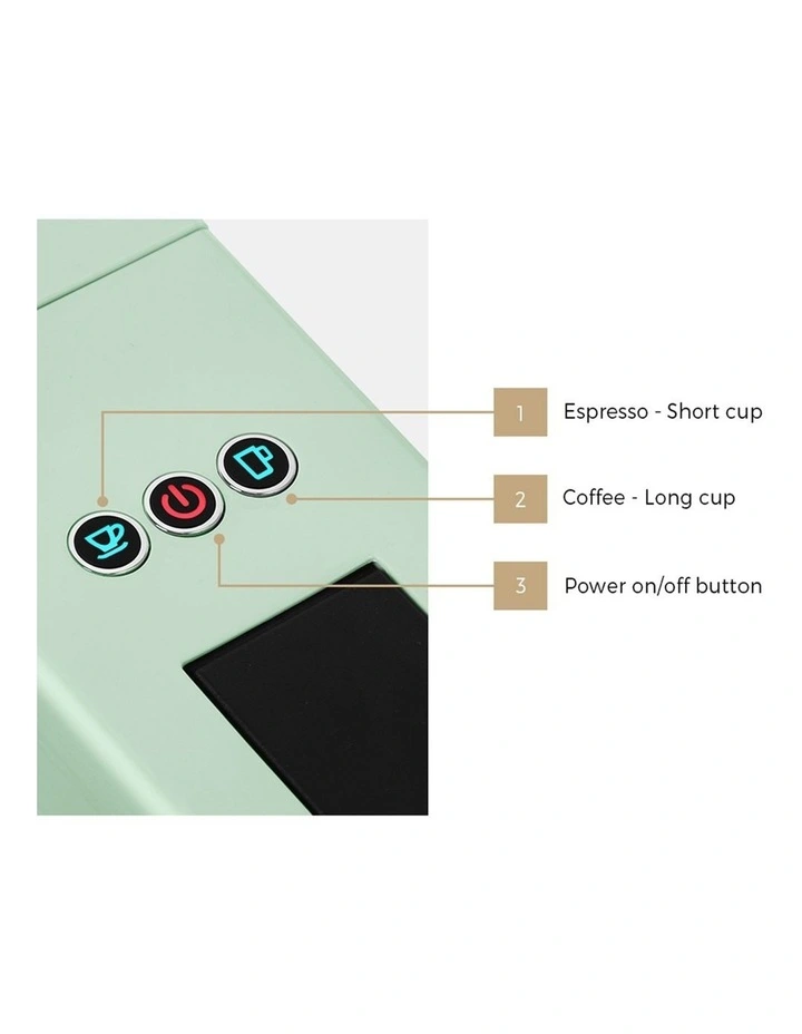 Vevare Capsule Coffee Machine 19 Bars 3in1 Nespresso/Dolce-Gusto Maker Mint image 5