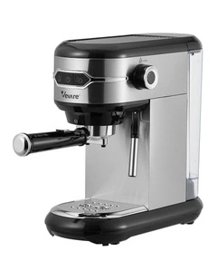 Vevare Espresso Coffee Machine Latter Cappuccino Maker 19 Bar Milk Frother Inox