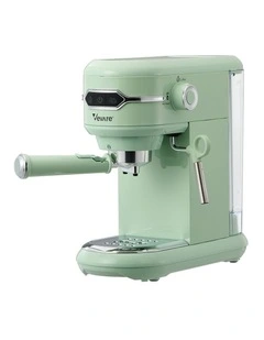 Vevare Espresso Coffee Machine Latter Cappuccino Maker 19 Bar Milk Frother Mint
