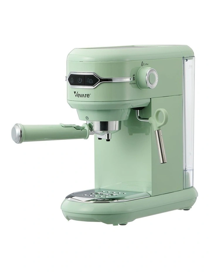 Vevare Espresso Coffee Machine Latter Cappuccino Maker 19 Bar Milk Frother Mint image 1