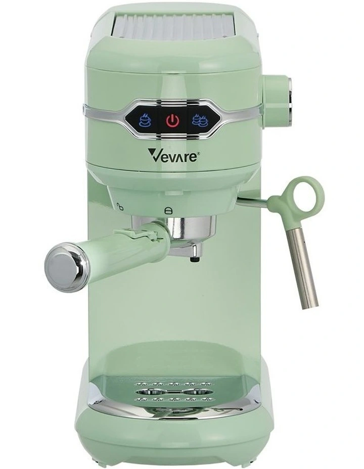 Vevare Espresso Coffee Machine Latter Cappuccino Maker 19 Bar Milk Frother Mint image 2