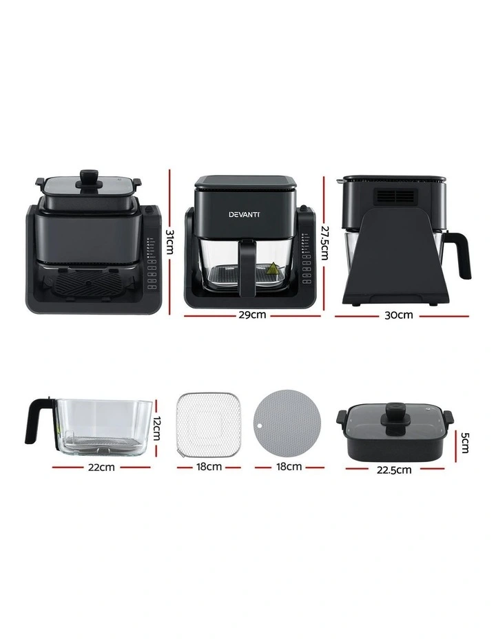 2-IN-1 Air Fryer 5.5L in Black image 4