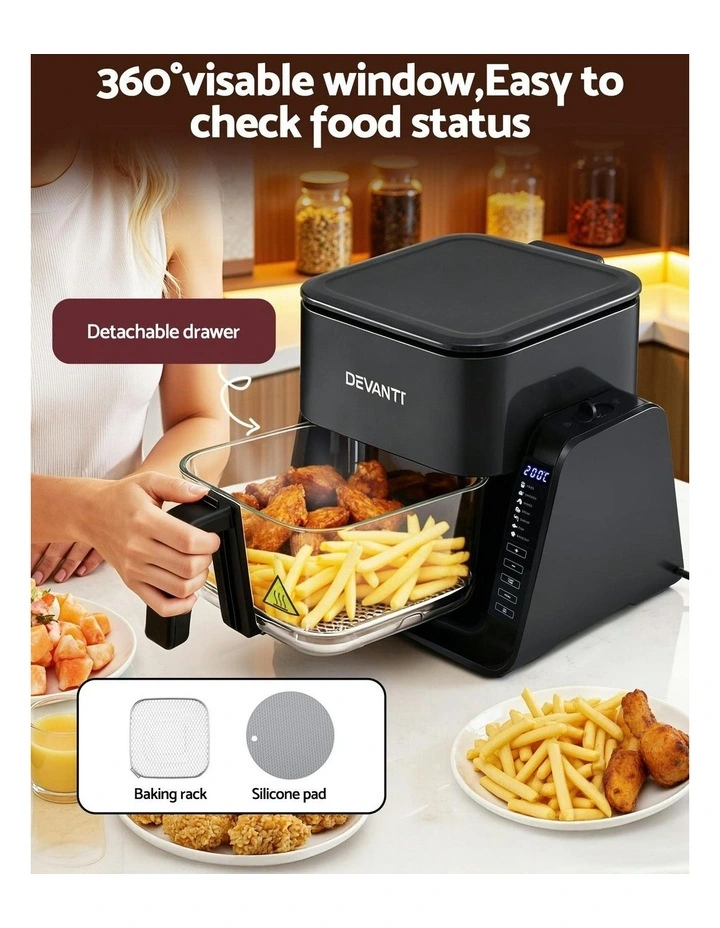 2-IN-1 Air Fryer 5.5L in Black image 6