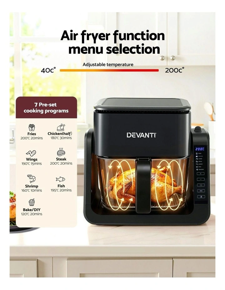 2-IN-1 Air Fryer 5.5L in Black image 7