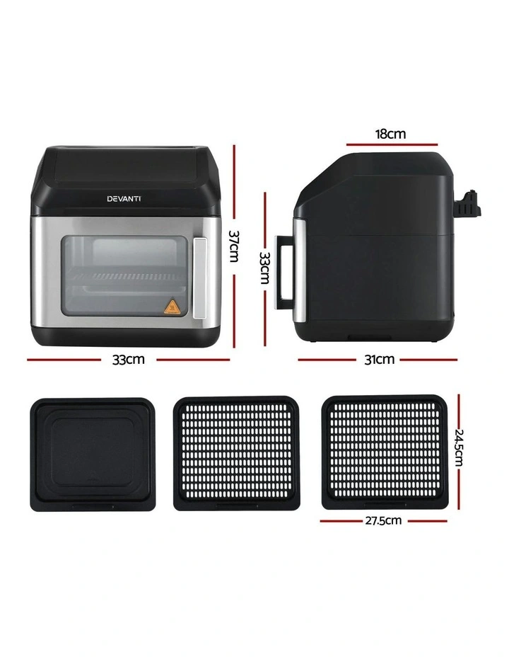 Air Fryer LCD Oven 13L in Black image 4