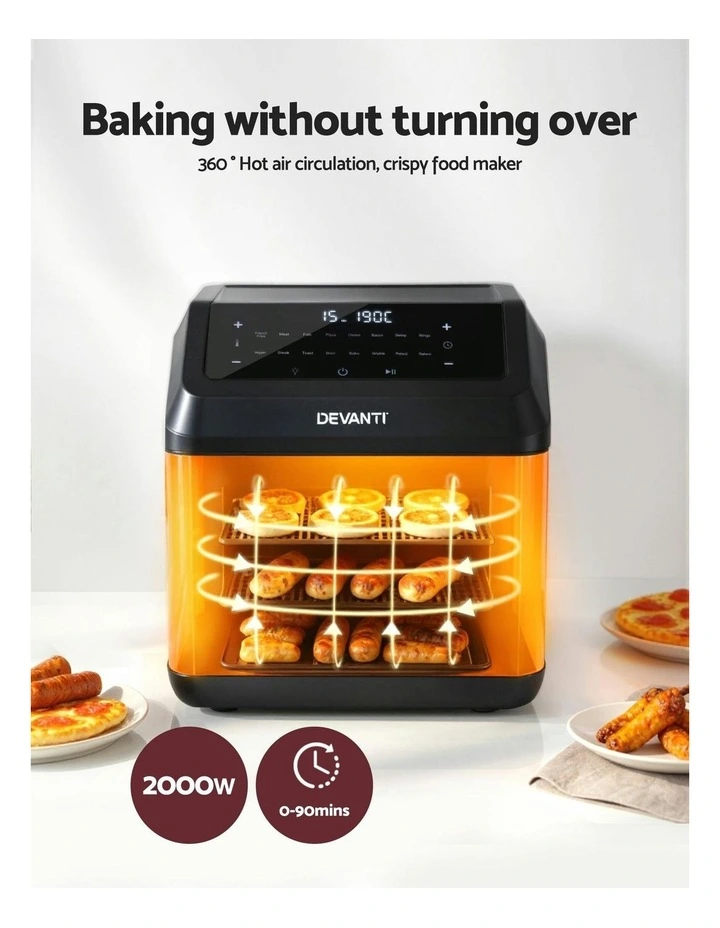 Air Fryer LCD Oven 13L in Black image 7