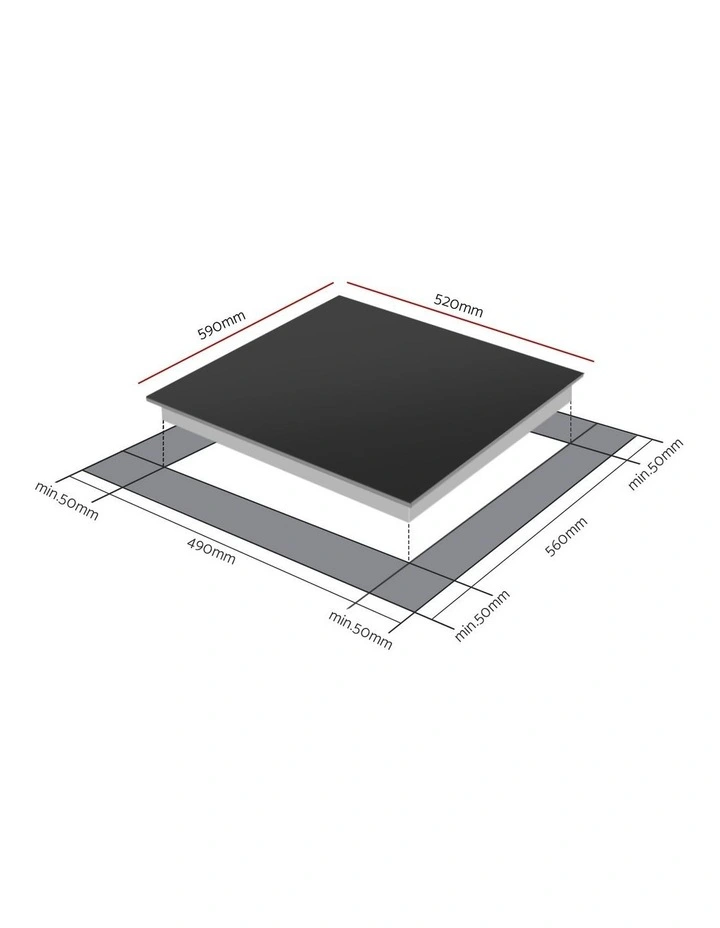 Induction Cooktop Electric Cooker 60cm in Black image 4