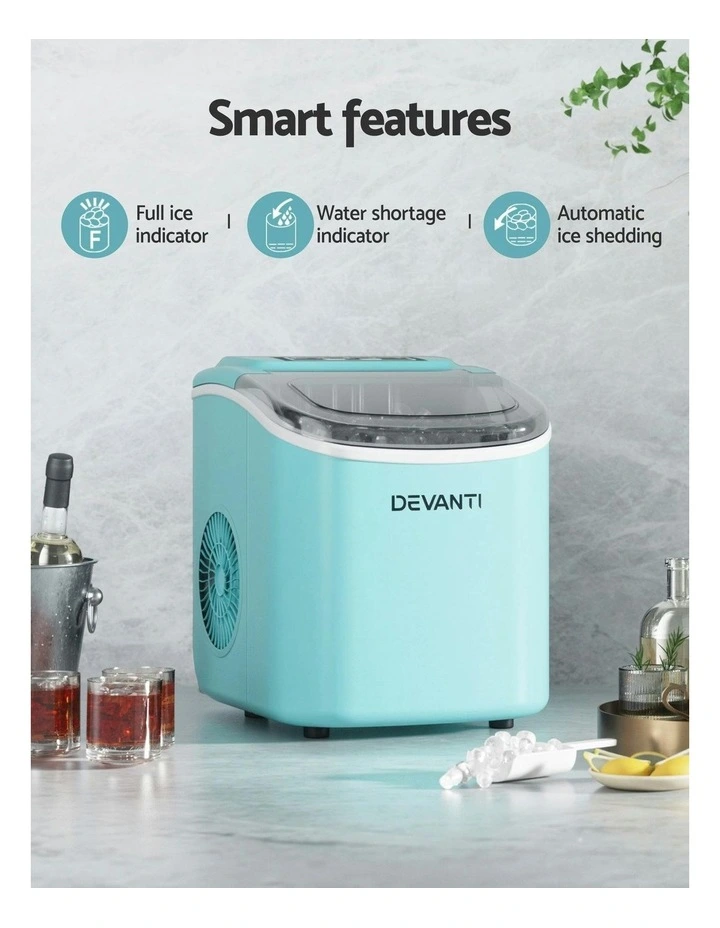 Ice Maker Machine With Self Cleaning 12kg in Green image 6