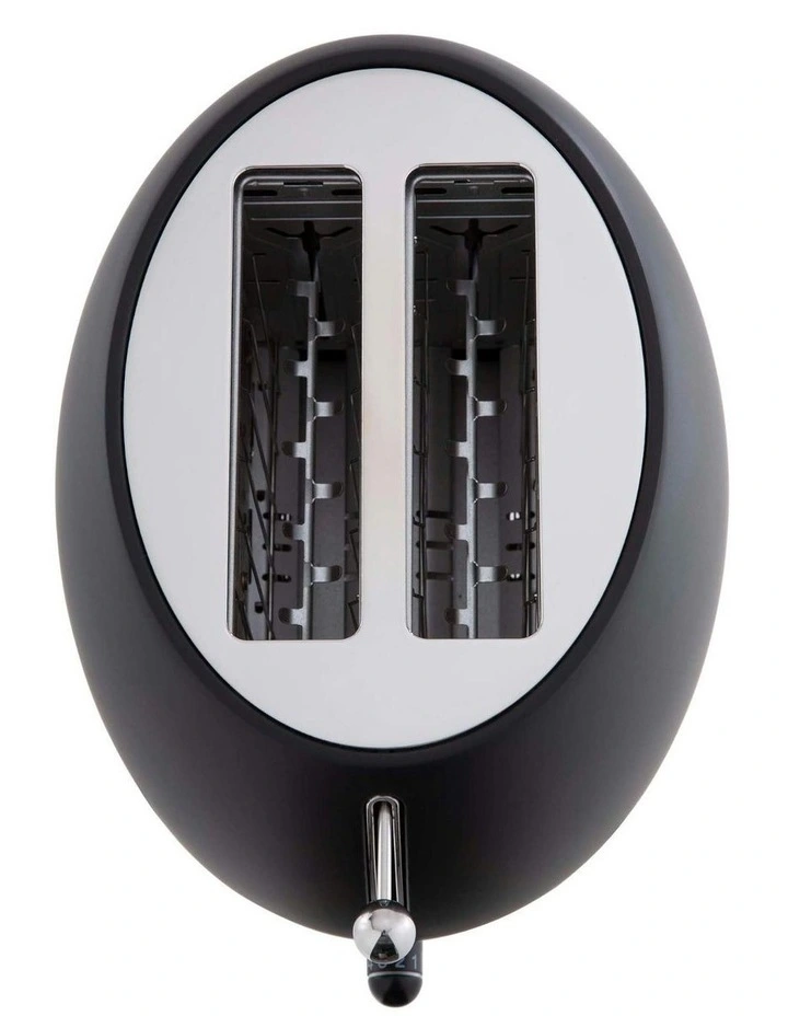 18/10 Stainless Steel Romeo 2-Slice Toaster in Black image 3