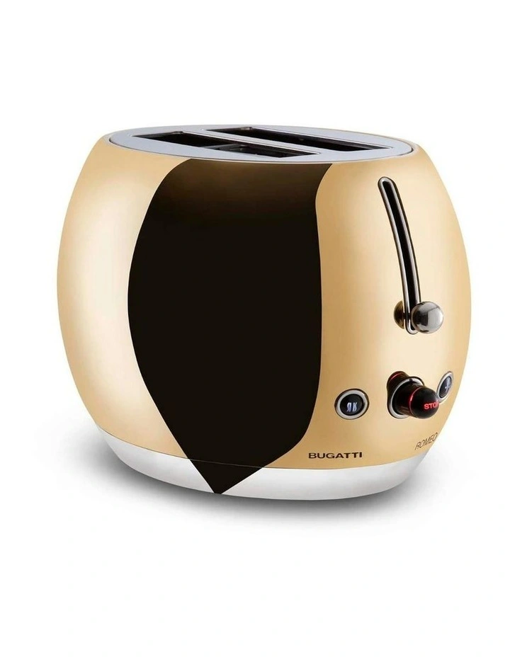 Romeo 2-Slice Toaster in Gold image 1