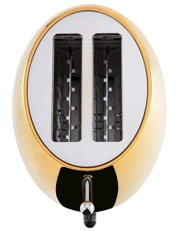 Romeo 2-Slice Toaster in Gold image 3