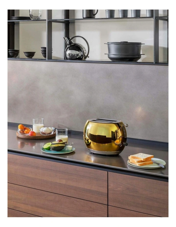 Romeo 2-Slice Toaster in Gold image 5