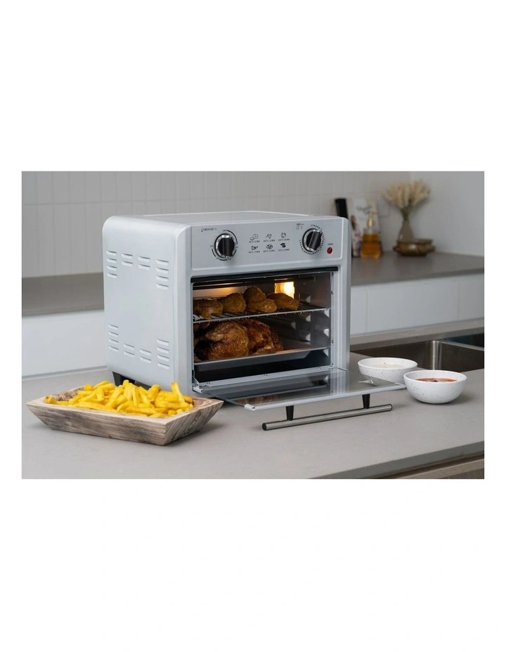 Air Fryer Oven And 3 Cooking Accessories 23L in Silver image 3