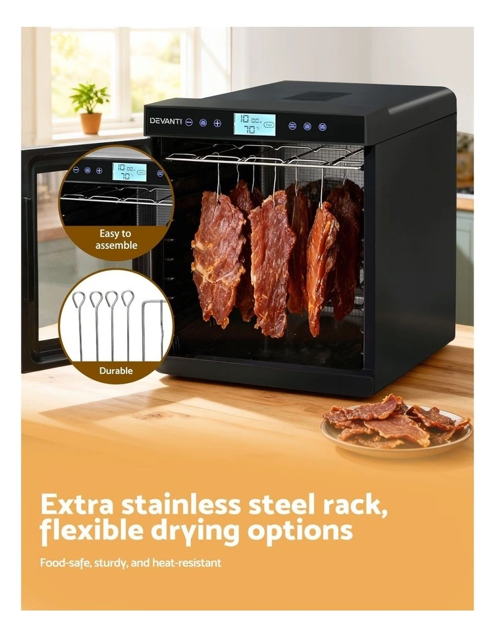 Devanti 10 Trays Food Dehydrator with Stainless Steel Tray image 5
