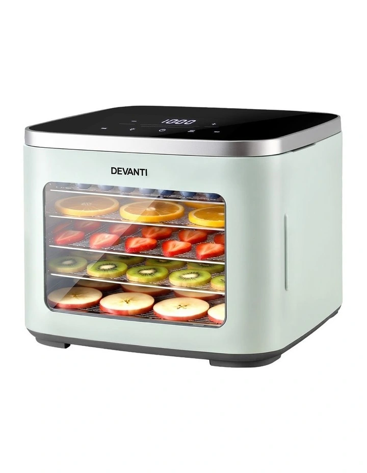 Devanti Food Dehydrator Machine 5 Tray Mini Fruit Dryer Maker Green image 1