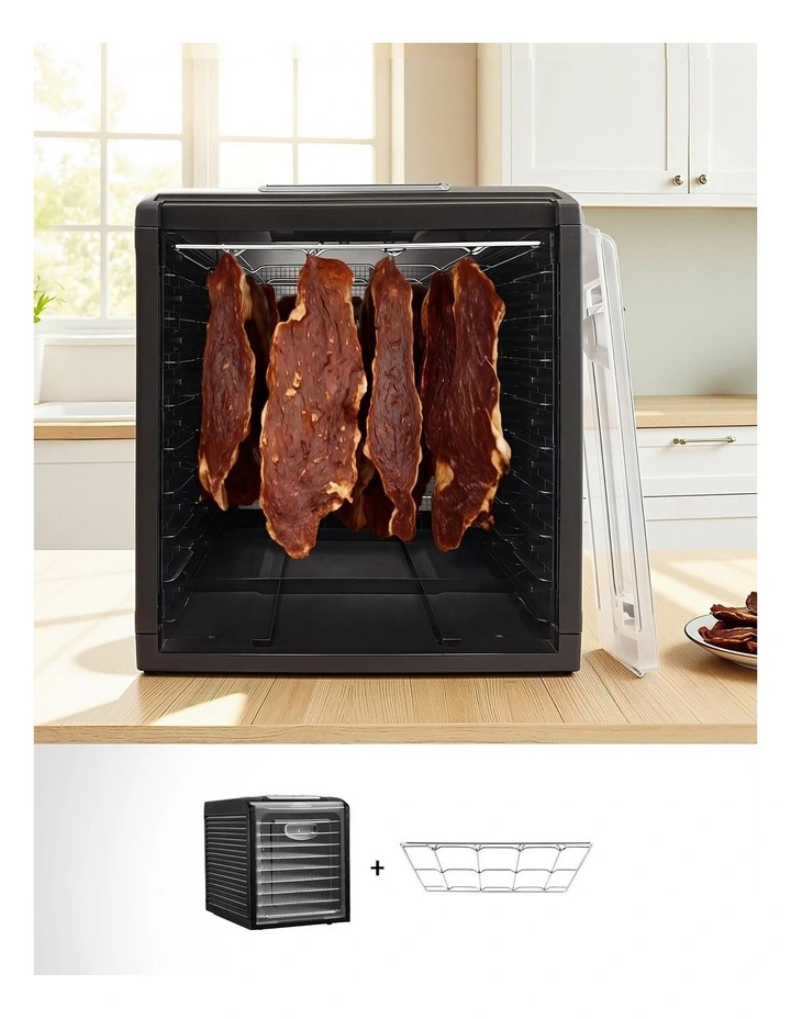 Devanti 9 Trays Food Dehydrator with Hanging Stainless Steel Tray image 4
