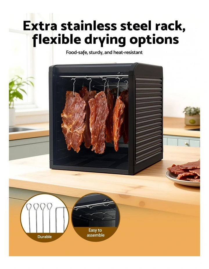 Devanti 9 Trays Food Dehydrator with Hanging Stainless Steel Tray image 7