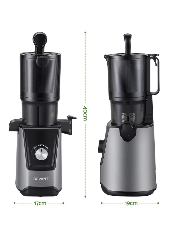 DEVANTI Slow Juicer Cold Press 200W for Fruit Vegetable Juice image 2