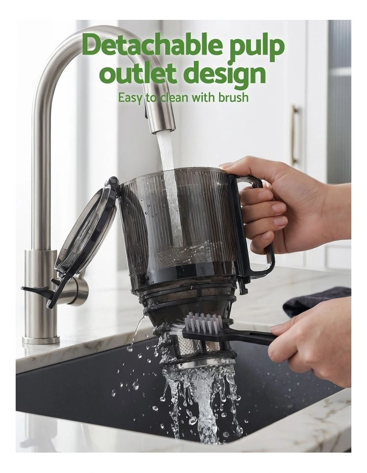 DEVANTI Slow Juicer Cold Press 200W for Fruit Vegetable Juice image 4