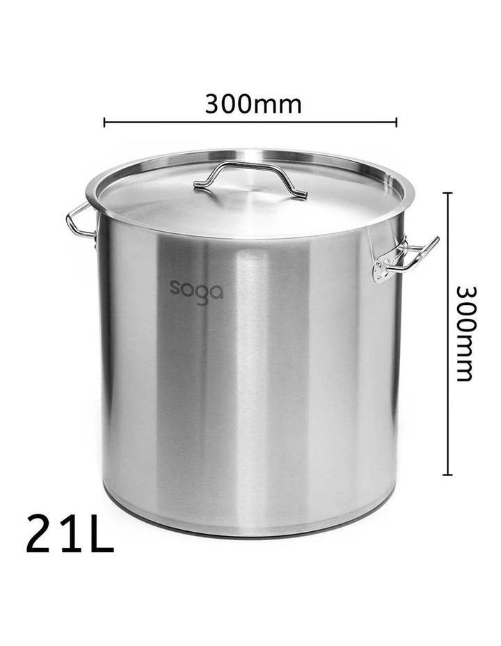 SOGA Smart Induction Cooktop with 21L 30cm Stainless Steel Stock Pot image 3