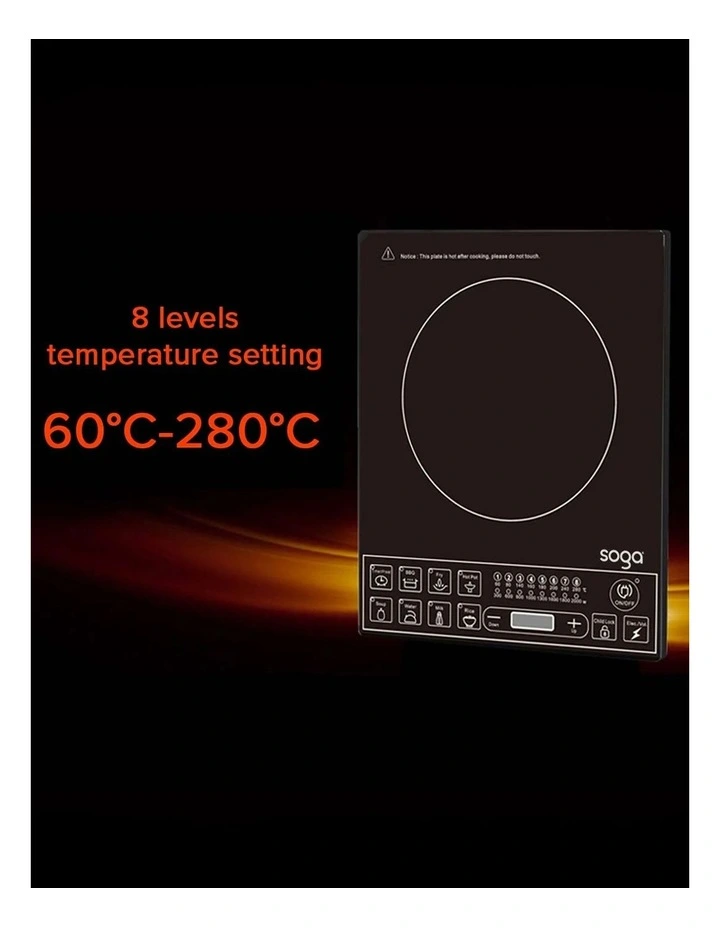 SOGA Smart Induction Cooktop with 21L 30cm Stainless Steel Stock Pot image 5