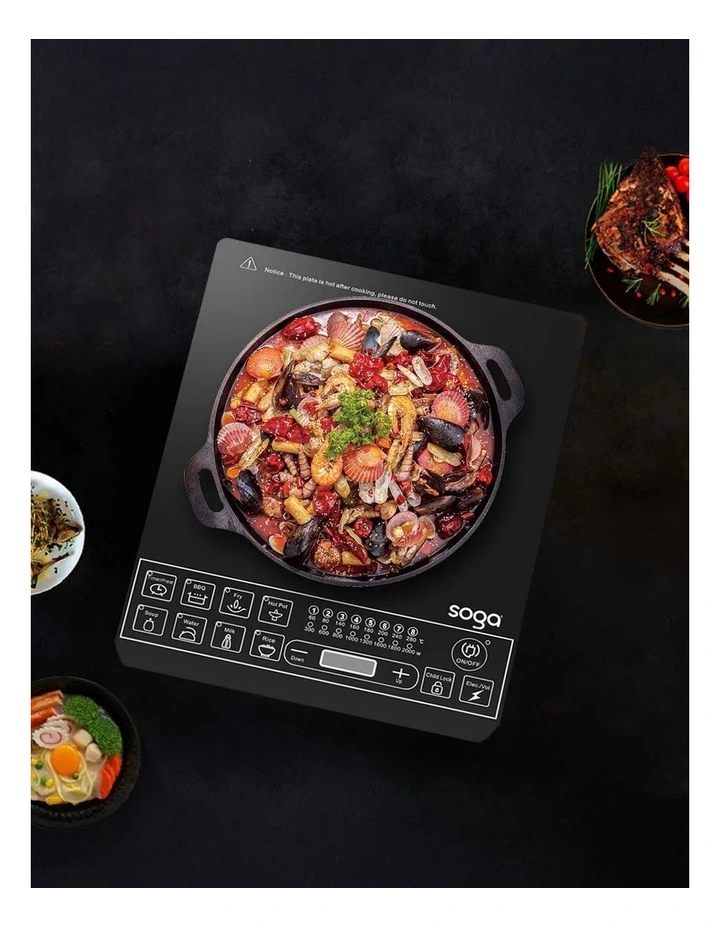 SOGA Smart Induction Cooktop with 21L 30cm Stainless Steel Stock Pot image 7