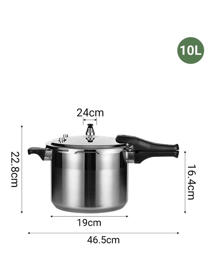 SOGA 10L Commercial Grade Stainless Steel Pressure Cooker With Seal image 7