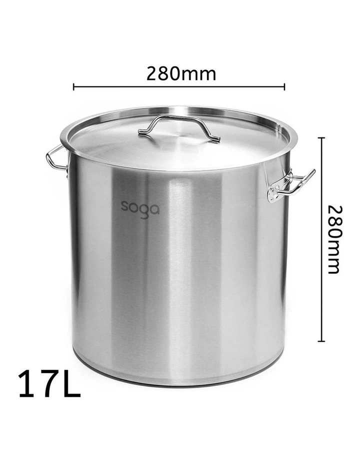 SOGA Smart Induction Cooktop with 17L 28cm Stainless Steel Stock Pot image 3