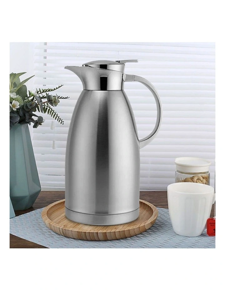 SOGA 2 Pack 2.3L Double-Wall Stainless Steel Vacuum Flasks - Silver image 2