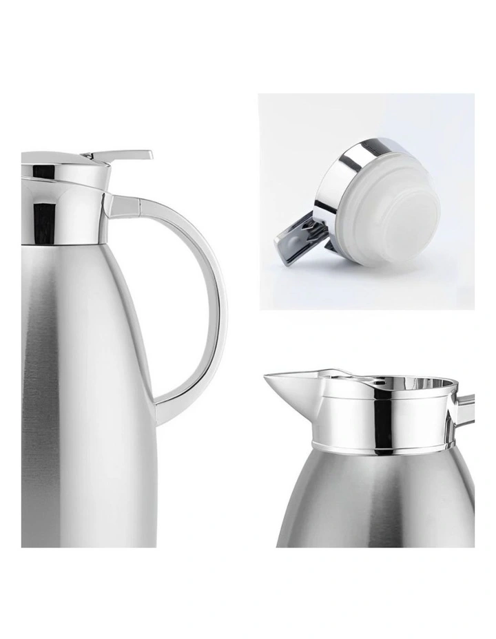 SOGA 2 Pack 2.3L Double-Wall Stainless Steel Vacuum Flasks - Silver image 7