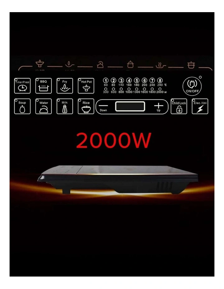 SOGA Smart Induction Cooktop with 14L Stainless Steel Stock Pot image 5