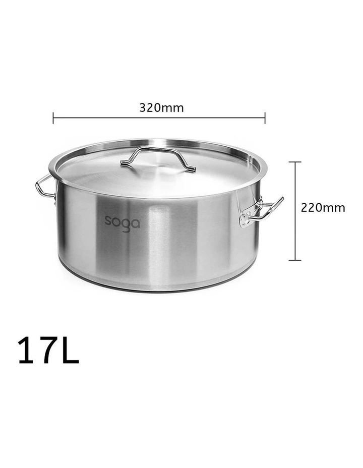 SOGA Smart Induction Cooktop with 17L Stainless Steel Stock Pot image 3