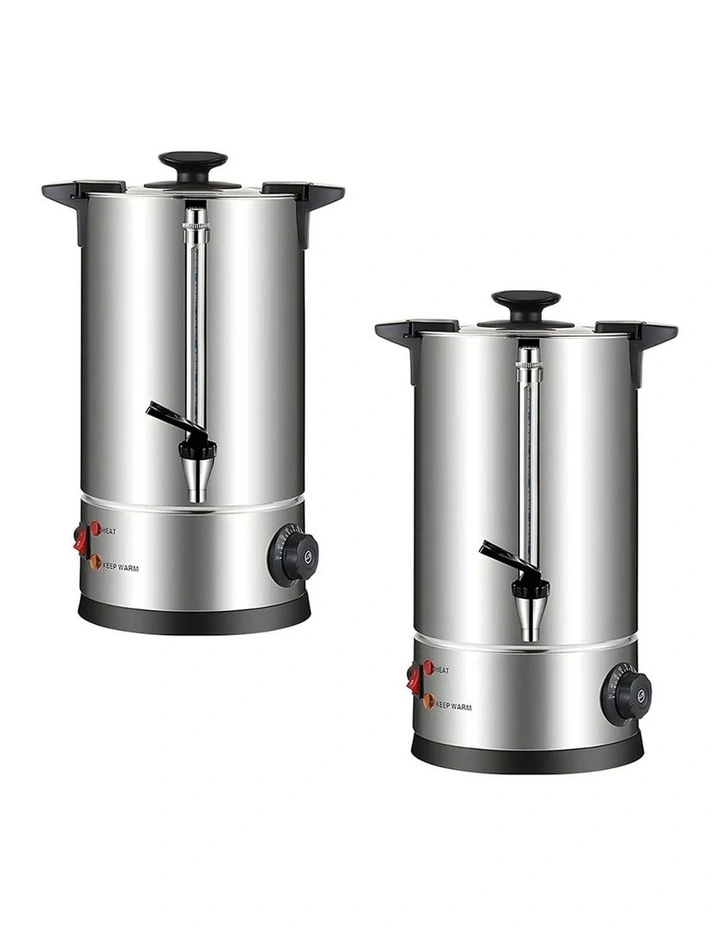 SOGA 2 Pack 12L Stainless Steel Electric Hot Water Urns image 1