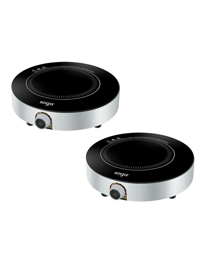 SOGA 2 Pack 26cm Portable Induction Cooktops image 1