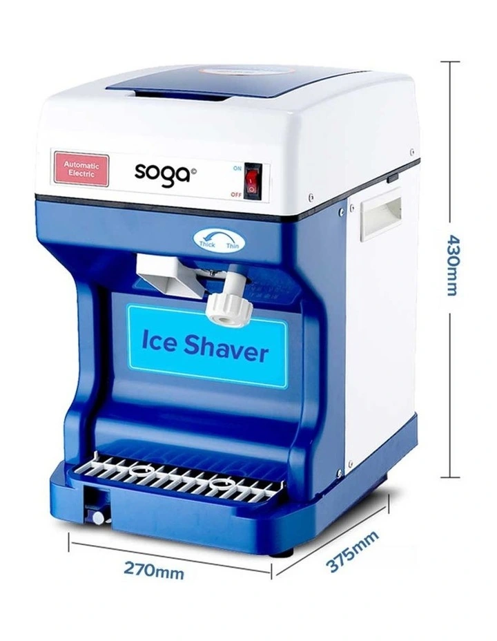 SOGA 250W Commercial Electric Ice Shaver - 120kg/h image 7