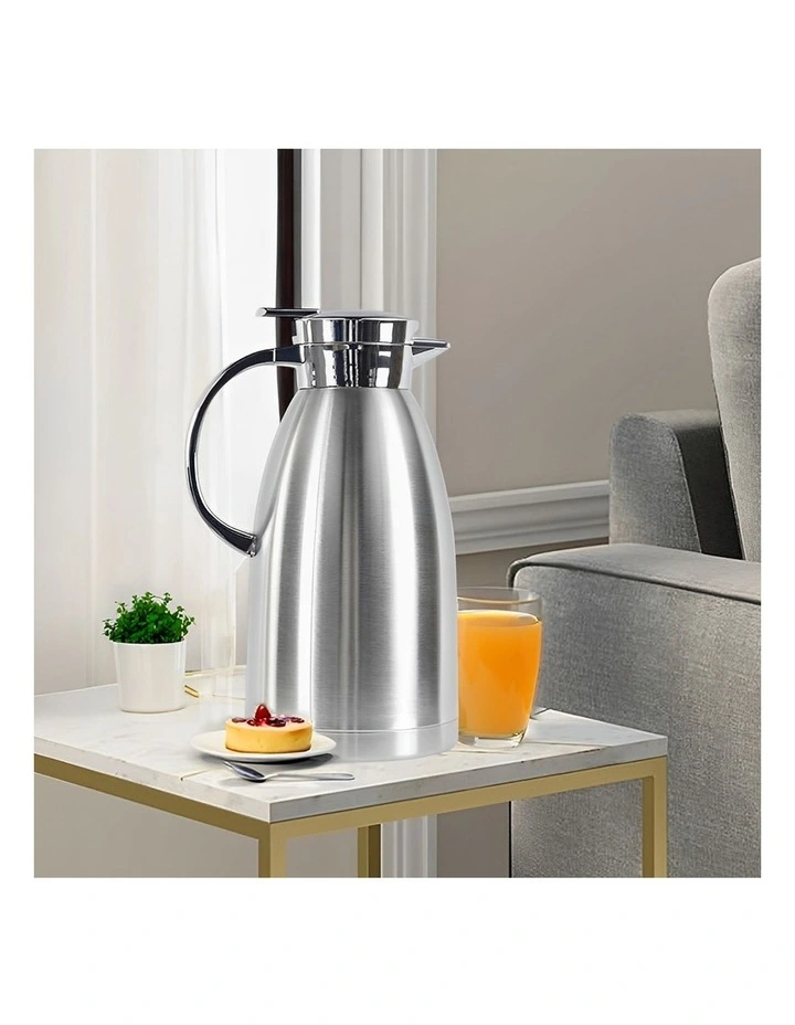 SOGA 2 Pack 1.8L Stainless Steel Insulated Water Jugs - Silver image 2