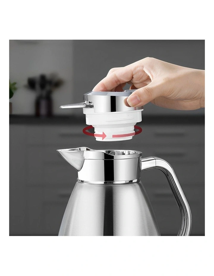 SOGA 2 Pack 1.8L Stainless Steel Insulated Water Jugs - Silver image 6