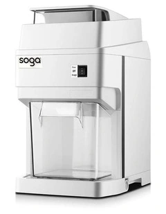 SOGA 300W Commercial Electric Ice Shaver - 120kg/h White