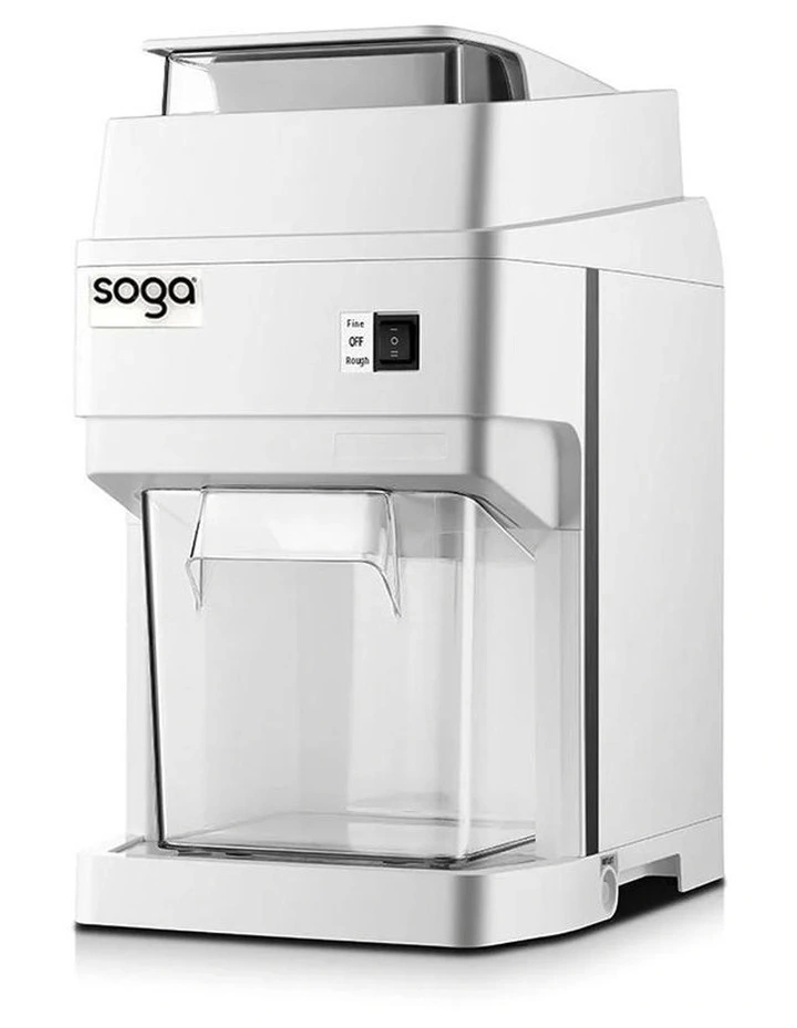 SOGA 300W Commercial Electric Ice Shaver - 120kg/h White image 1