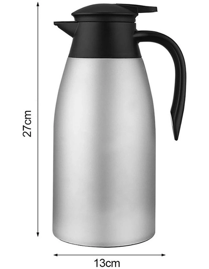 SOGA 2 Pack 1.5L 3-Layer Stainless Steel Vacuum Flasks - Silver image 6