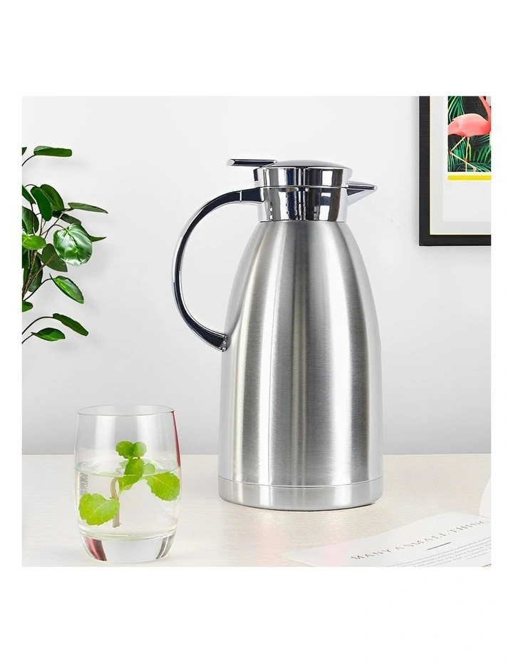 SOGA 2 Pack 2.3L Stainless Steel Insulated Water Jugs - Silver image 3
