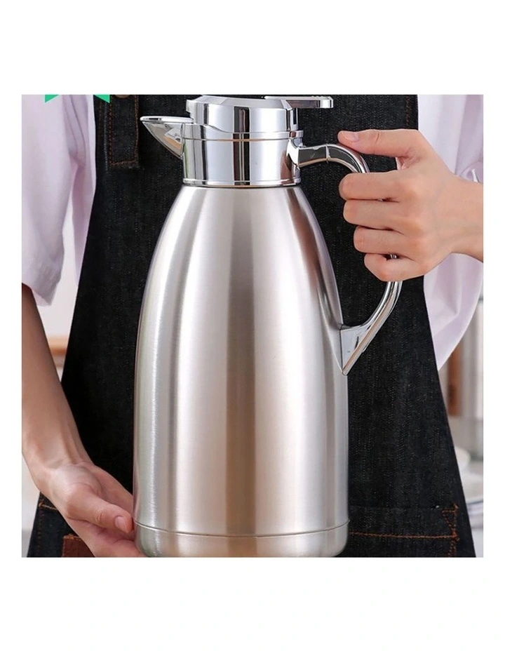 SOGA 2 Pack 2.3L Stainless Steel Insulated Water Jugs - Silver image 7