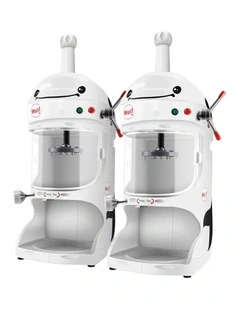 SOGA 2 Pack 350W Automatic Commercial Ice Shavers - 90kg/h