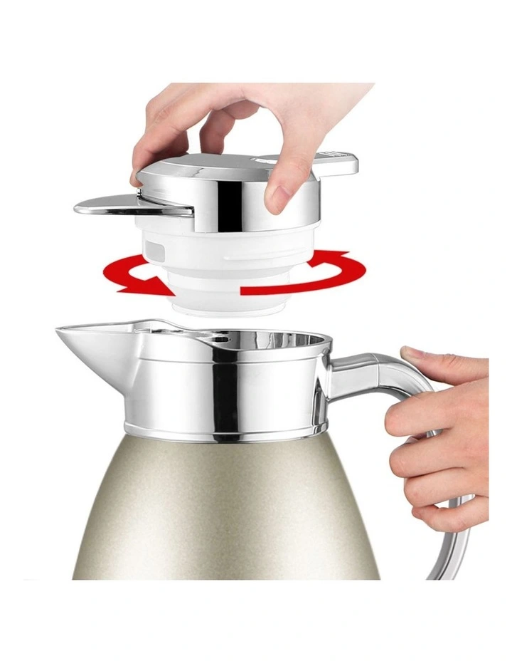 SOGA 2 Pack 1.8L Double-Wall Stainless Steel Vacuum Flasks - Silver image 6