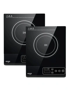 SOGA 2 Pack 35.5cm Portable Induction Cooktops