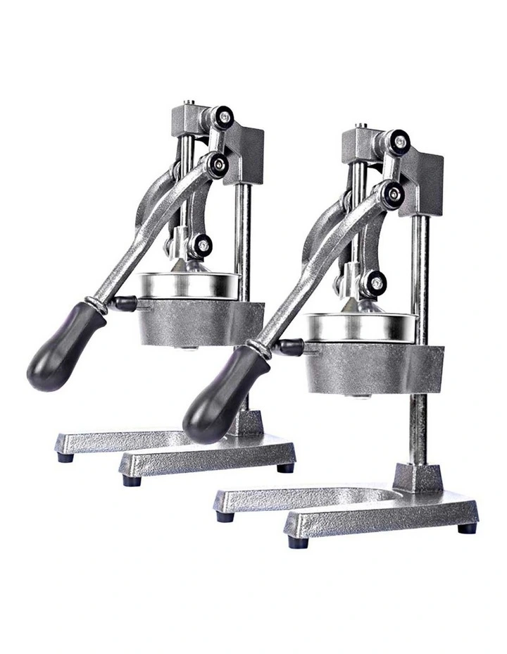 SOGA 2 Pack Commercial Cast Iron Manual Citrus Juicers - Grey image 1