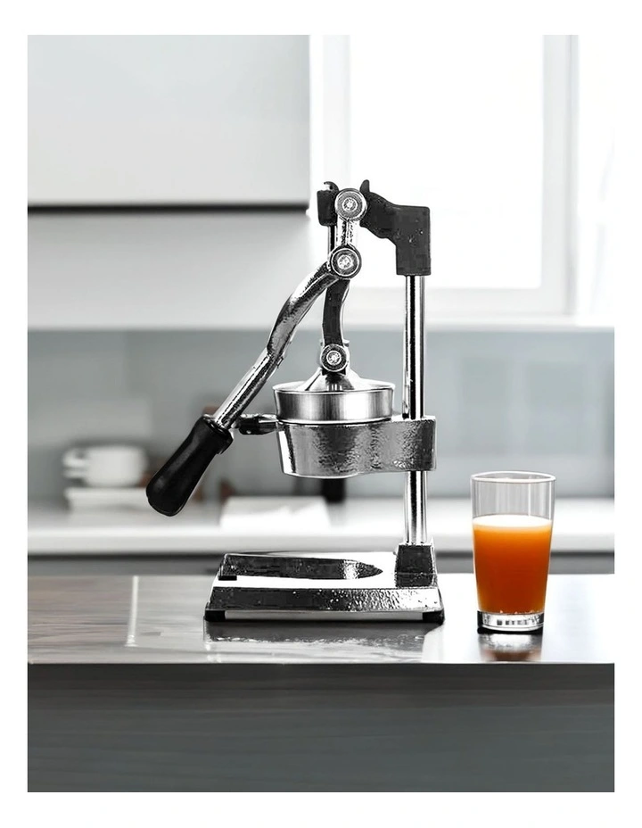 SOGA 2 Pack Commercial Cast Iron Manual Citrus Juicers - Grey image 3